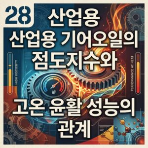 ai thumbnail poster 산업용 기어오일의 점도지수와 고온 윤활 성능의 관계 1789611477